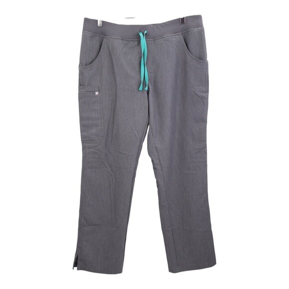 Figs Scrub Pants Kade Cargo Bottoms Utility Nursing Medical Size Large Gray - Picture 1 of 11